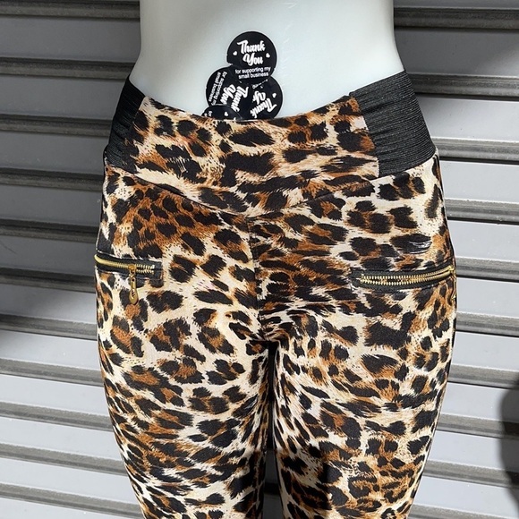 Soho Girls Animal Print Pants One Size Fits All - Picture 5 of 12